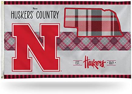 Miniatura 8 de Rico Industries NCAA Nebraska Cornhuskers This is Cornhuskers - Bandera de país de 3 x 5 pies, una cara, para interior o exterior, decoración del