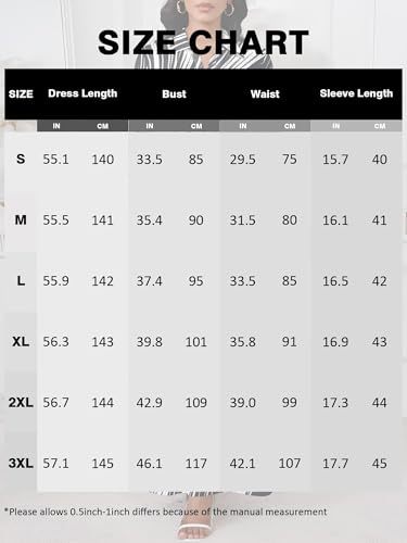 Image of PinkPatty Women's Casual 3 /4 Sleeve Polo V Neck Bodycon Maxi Dress