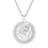 Collares para hombre, colgante de horóscopo Sagitario, signo del zodiaco, collar de joyería para mujeres y hombres