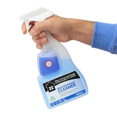 9 bottles in 1 Eco Multi Surface Cleaner 625ml. Suitable for all hard surfaces including glass and mirrors. Plant based and biodegradable. Supplied ready to use with further 8 refills. UK Made