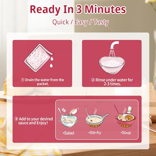 Image of VOLO VERO Konjac Noodles Variety Pack 10 Pack, Shirataki Pasta Assortment | Gluten Free, Vegan, Keto, Low Carb, Plant Based, Zero Sugar, Fat Free, Multiple Noodle Styles, Ready in Minutes Holiday Gifts