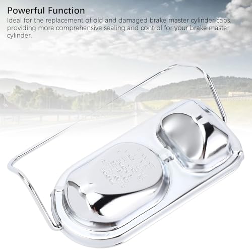 Tampa do Cilindro Mestre do Freio Cromado, Estrutura de Metal Forte para Carros de Passageiros 1973-