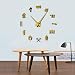 BBNNN Feuerwehrleute DIY große Wanduhr Feuergeräte Riesenwanduhr Kunst 3D Big Mirror Aufkleber Modernes Design Uhr Home Decor