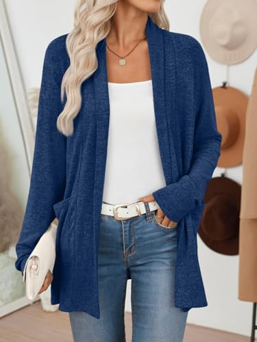 Image of LILLUSORY Cardigan Sweaters for Women Lightweight Cardigans Fall Outfits | Open Front Long Cardigan with Pockets, Business Casual Outfits, Airport Travel Outfits, Teacher Outfits, 2026 Fall Fashion