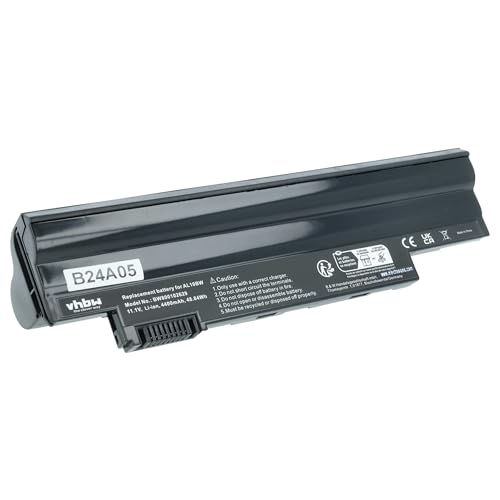 vhbw 1x Batterie Compatible avec Packard Bell Dot S/B-017UK, S2 SII, S E2 SPT, SE/R-111UK, S/B-003 IT Ordinateur Portable (4400mAh, 11,1V, Li-ION) Noir