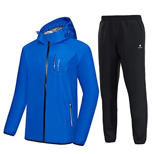 HOTSUIT Tute Dimagranti Sauna Suit Uomo Allenamento Ginnastica Perdita di Peso Fitness Tuta Sudorazione Sportiva Palestra, Blu, 3XL