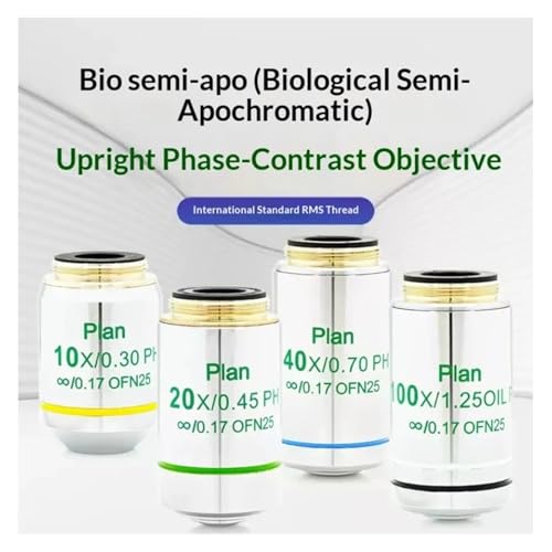 Objectif plan 20X microscope biologique à contraste de phase semi-apochromatique PH