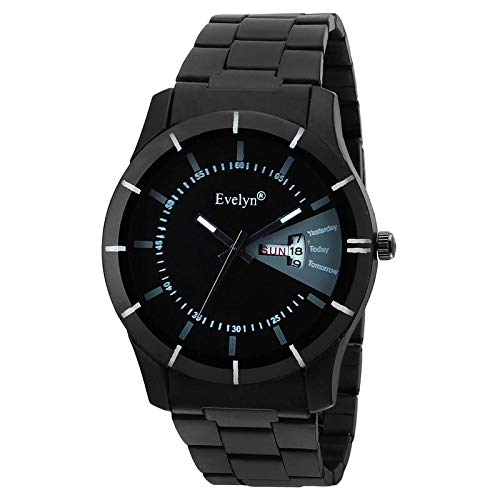 Evelyn Black Dial Day & Date Watch (B07G9C3VRM) Amazon Price History, Amazon Price Tracker