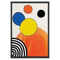 SIGNWIN Framed Canvas Wall Art Colorful Geometry Painting Canvas Prints Home Artwork Decoration for Living Room,Bedroom - 16