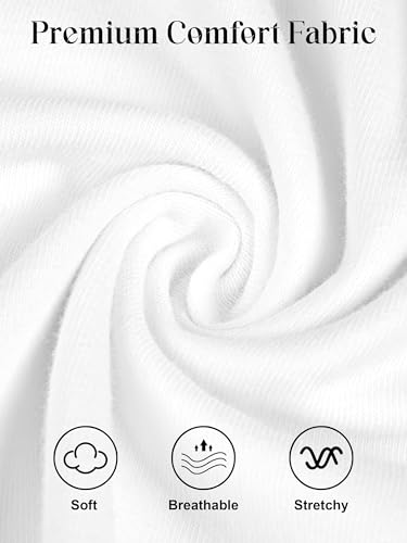 Resinta 6 Pack Cotton Girls Long Sleeve Shirts Toddlers Cotton Long Sleeve Tees Basic Crewneck Tops for Girls Daily Wear2