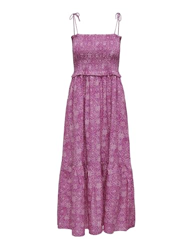 Robe midi femme chic Only Onlmiley pour vos terrasses d'été et balades en bord de mer