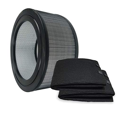 PUREBURG 20500 Replacement Filter Set Compatible with Honeywell 10500 (EV-10) 17000 17005 Air Purifiers,H13 True HEPA Activated Carbon Pre-Filters Air Clean VOCs Odor