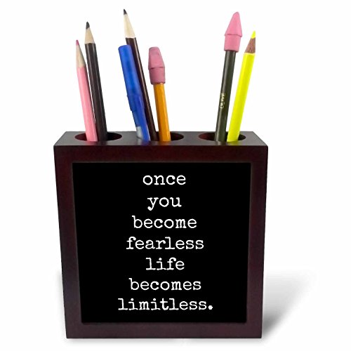 Carrelage porte-stylo 3drose PH 245010 pot à crayon bureau message motivation 12,7 cm