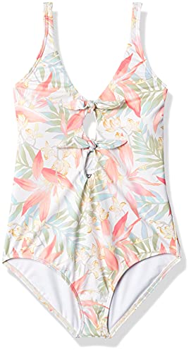 Billabong Girls' Lil Love Palms One Piece Swimsuit, Multi, 12