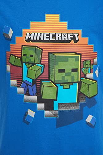 Minecraft Boys Creeper & Characters 3 Pack T-Shirt Setblack/Gray Heather/Blue8 #TOP7