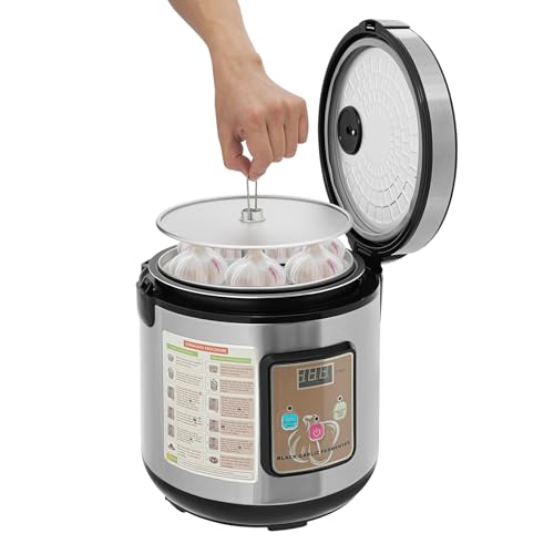 Fermentador automático, para ajo negro, estación de fermentación inteligente de 6 litros, de aleación de aluminio, acero inoxidable, 220-240 V, 90 W, para uso doméstico, cocina comercial​