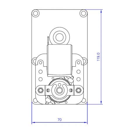 Drehzahl des Getriebemotors: 3,3 U/min, Wellendurchmesser: 9,5 mm, für Pelletöfen und Pelletkamine: CADEL, MCZ, ROT