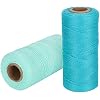 2 Rolls 8/4 Cotton Warp Yarn, Polyester Seines Warping Thread Wool Thread Loom Warp Tapestry Thread for Weaving Carpet, Tapestry, Rug, Blanket or Pattern