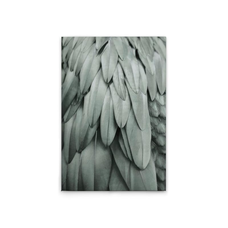 Impression sur toile plumes bleu/gris 60x90 cm DD131754 tableau déco salon chambre