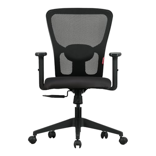 Image of Featherlite ''Astro'' Mesh Home & Office Ergonomic Chair with, Adjustable Lumbar Support, Adjustable Armrest & DIY (Mid Back)