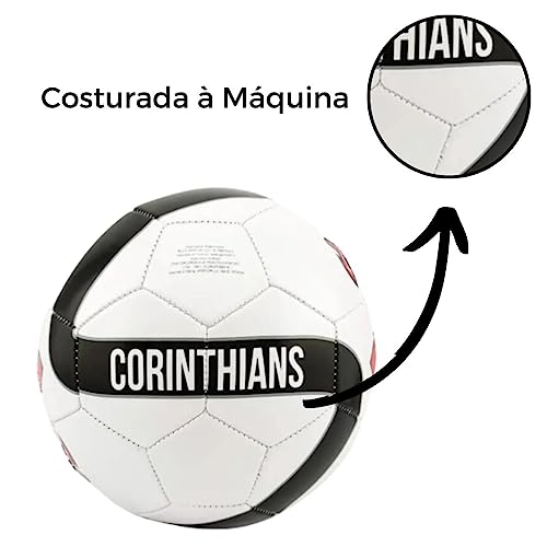 Bola De Futebol Oficial Licenciada Corinthians (SCCP) First (Branco)