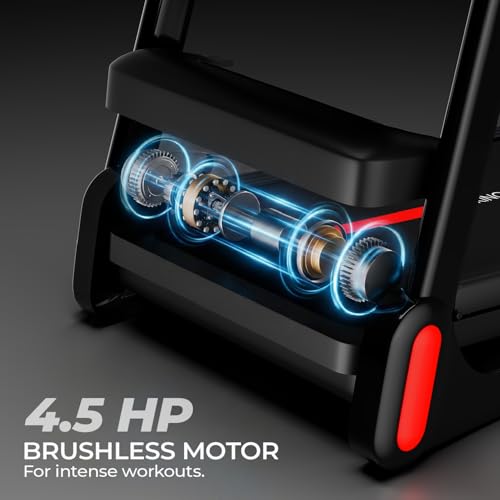 Image of Lifelong 4.5HP Peak Foldable Treadmill for Home| Gym Equipment for Home Workout | Wide Belt | LED Display | 15 Level Auto Incline | 14 km /h Speed | 12 Preset Programs | Hydraulic Fold | Bluetooth & Fit Show App | 110kg Max Weight