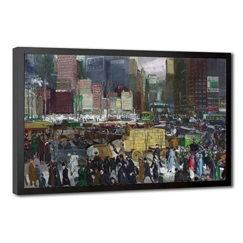 Toile tendue New York George Wesley Bellows pour mur vide bureau