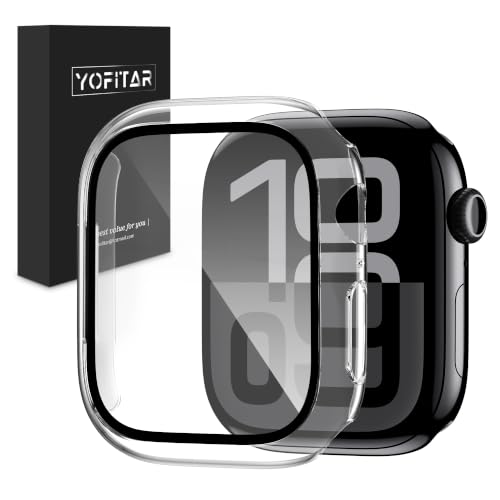 YOFITAR for Apple Watch 12 �P�[�X 42mm �A�b�v���E�H�b�` 12 �ی�J�o�[ �t���t�B���� ��̌^ Apple Watch �V���[�Y 12 �Ή� PC�f�� �ϏՌ� �S�ʕی� �����^ �����ȒP �����ߗ� �w��h�~ ���h�~ �A�b�v