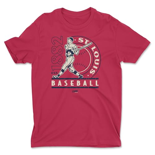 Camiseta de béisbol de San Luis vintage de algodón suave ropa deportiva tallas grandes 5XL