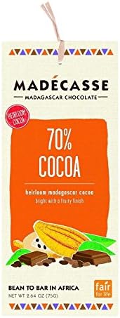 Madecasse, Bar Chocolate Madagascar 70%, 2.64 Ounce