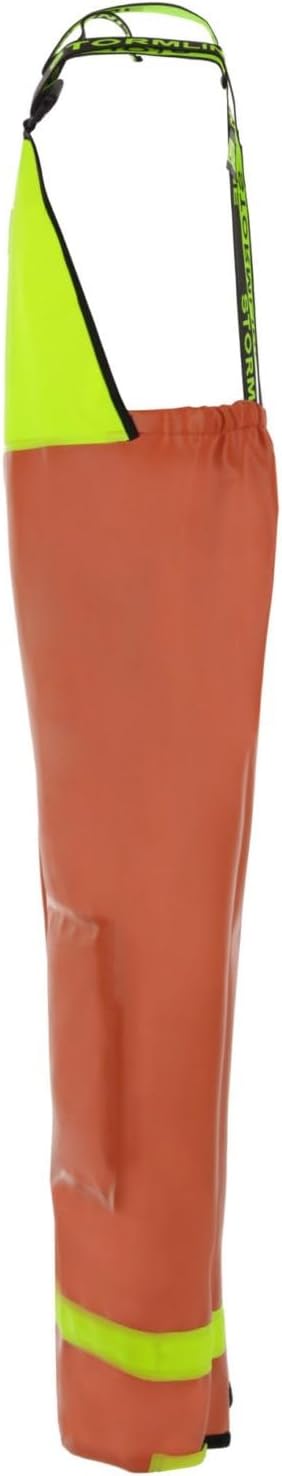 Stormline Nelson 656 Men's Medium Duty Commercial Rain Gear Bib and Brace Pants, Knee Pads - Orange