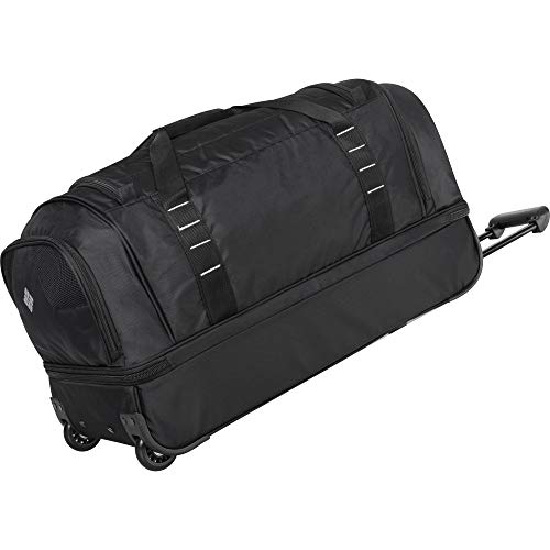 Columbia Wheeled Duffle Travel Bag - 26 Inch Large Rolling Lightweight Luggage Bags for Men , Black
