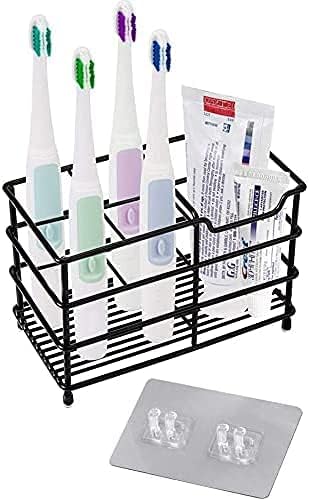 Toothbrush Toothpaste Holder, Stainless Steel Bathroom Stand