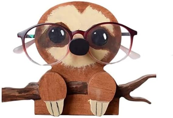 Wooden Glasses Holder, Animal Shape Spectacle Stand, 3D Wooden Puzzle Eyeglasses Stand , Sunglasses Display Rack for Home Office Desk Decor Accessories (Dachshund)