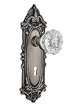 Nostalgic Warehouse Victorian Plate with Keyhole & Interior Crystal Door Knob