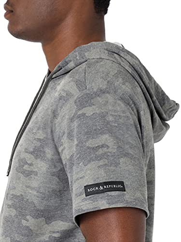 Rock & Republic Men's Short Sleeve Hoodie Sweatshirt3