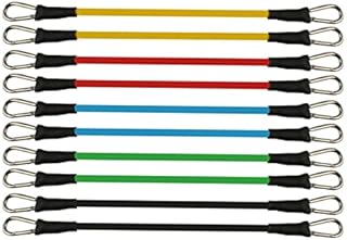 VENUSFIT Pilates Bar Kit 6pcs Body Shaping Sticks with Adjustable Elastic Resistance Band for Yoga, Stretching, Sculpture, Squat, Gym Workout 90lb