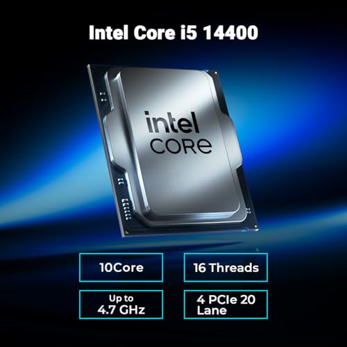 Image of Ant PC Gaming Pc Argentine AL14400 Core i5 14400 |B760 Chipset WiFi + Bluetooth|16GB DDR5 5200Mhz | RTX 3050 8GB |1TB M.2 Nvme SSD|120MM Fan CPU Cooler|Mid Tower RGB Cabinet |Windows 11 Home Trial