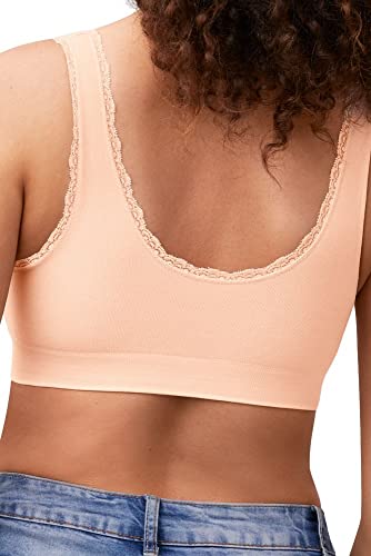 Amoena Womens Kitty Seamless Wire-Free Cotton Pocketed Mastectomy Bra3