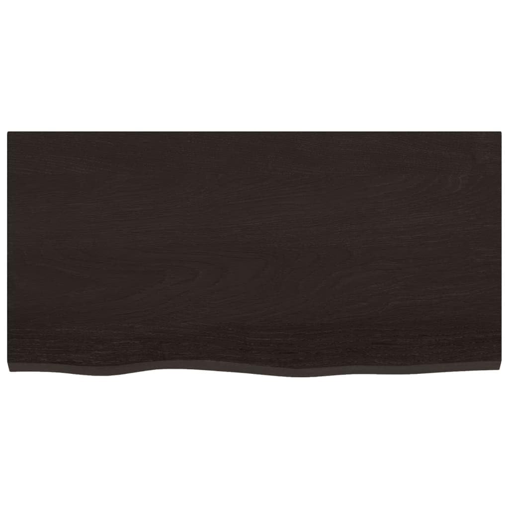 Piano di lavoro in legno massello finitura marrone scuro 80x40x(2 6) cm Home Garden Decor and Organization