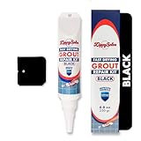 Tile Grout, Repair Kit, Restore & Renew Tile Joints Line, Fast Drying Tile Grout Paint Squeeze Tube for Bathroom Shower Kitchen Floor, Waterproof (8.8 oz, Black)