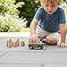 PlanToys® Grey Wagon Wooden Montessori Pull Along Toy | Early Movement, Balance and Practical Life Exploration | Eco Friendly Wagon for Indoor and Outdoor Play