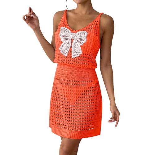 Vestidos de Playa Verano Sexy, Traje de Baño Vestidos de Baño Bikini Cover up, Traje de Baños Vestido, Sexy V Cuello,Cover Up, Suave Cómodo Elegantes