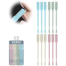 Nasal Hair Cutter Nostril Hair Remover Tool 360 Rotating Nose Hair Trimmer Double Nose Hair Nasal Hair Cutter Multicolor, 12pcs