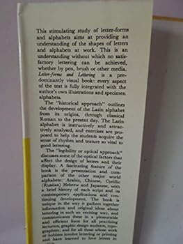 Hardcover Letter-forms & lettering: Towards an understanding of the shapes of letters Book