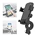 Produktbild Handyhalterung Fahrrad, Universal Motorrad Fahrrad Handyhalterung mit 360° Drehbar & Elastischen Silikonbändern für 4,7-6,5 Zoll Smartphone, wie iPhone, Samsung, andere Smartphone