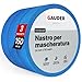 GAUDER Nastro per mascheratura (24 mm x 50 m) | 3x Nastro adesivo per pittura | Nastro di carta