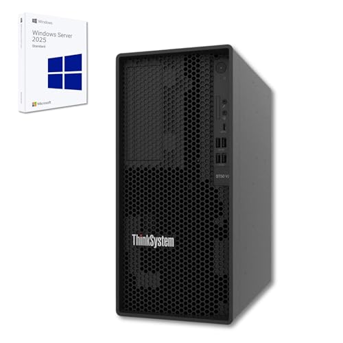 SERVER TOWER - Lenovo THINKSYSTEM ST50 V2 6Gbps SATA controller XEON E-2324G 2x 1 Tera - - Win Server 2025 Standard Garanzia 36 Mesi (16 GB RAM)