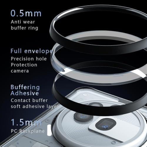 Image of Phone Case for Nothing Phone 3a Pro, Matte PC+TPU Airbag Cover, Anti-Fingerprint, Lens Protection, Never Turns Yellow, Micro Arc Edge, Comfortable Grip, Black