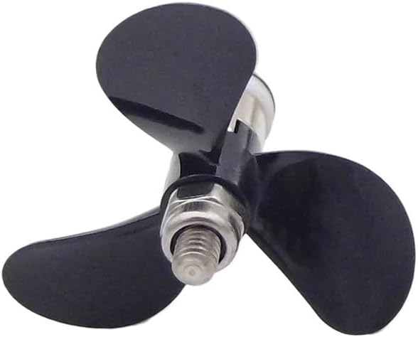 2PCS PC Boat Propeller 3 Blades Prop 3mm Shaft 28mm 32mm for RC Boat Marine Submarine Boat Model(2PCS D28 Left Hand)
